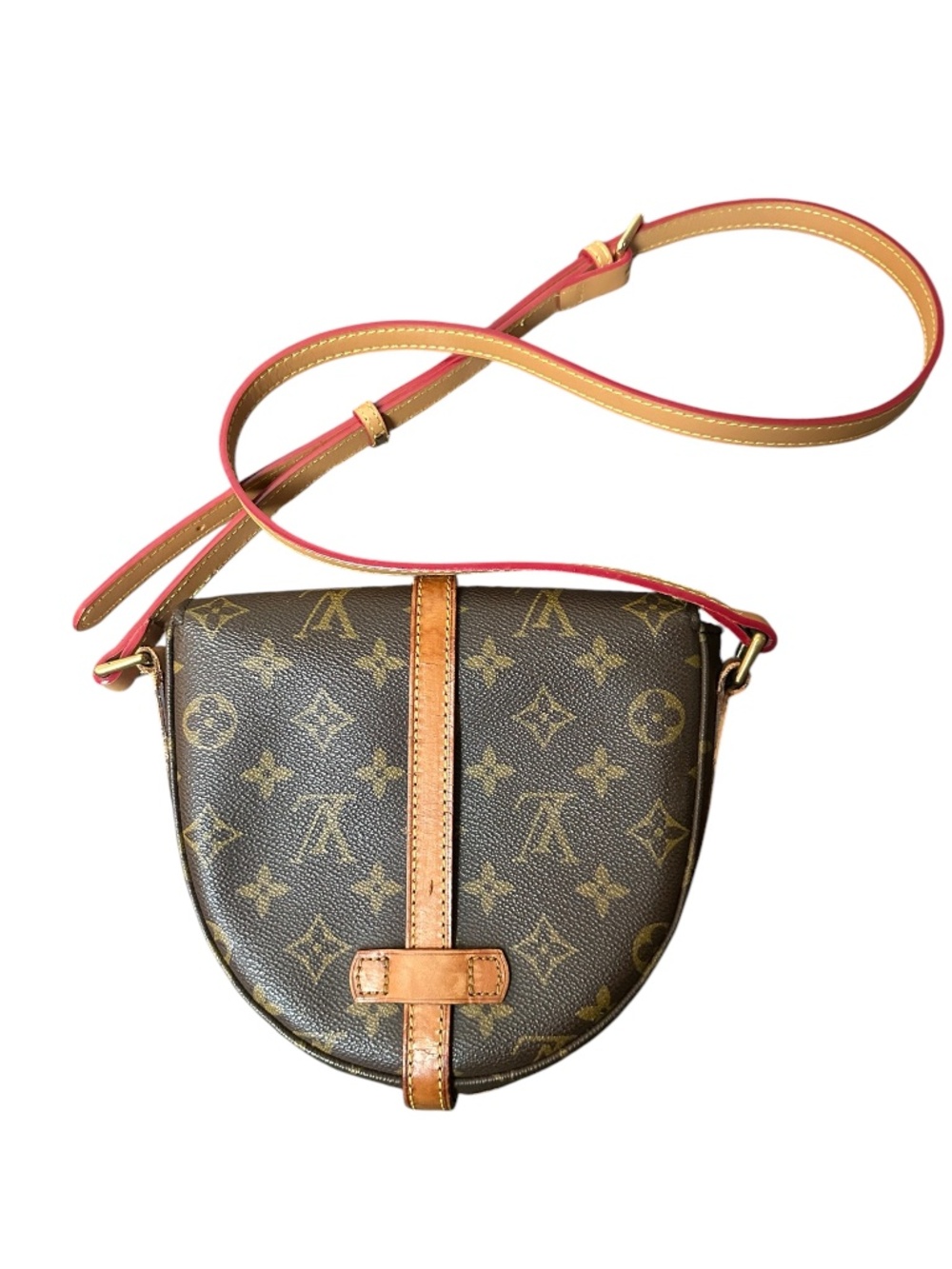 Authentic Louis Vuitton Vintage Brown Monogram Chantilly PM Crossbody Bag - Picture 5 of 15